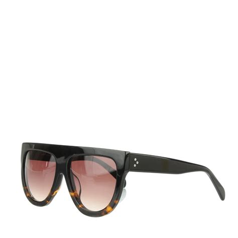 celine 41026 s sunglasses black|CELINE Shadow Sunglasses CL 41026/S Black Havana.